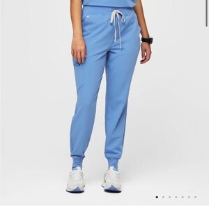 Women's high waisted Jogger scrub pant- Ceil blue